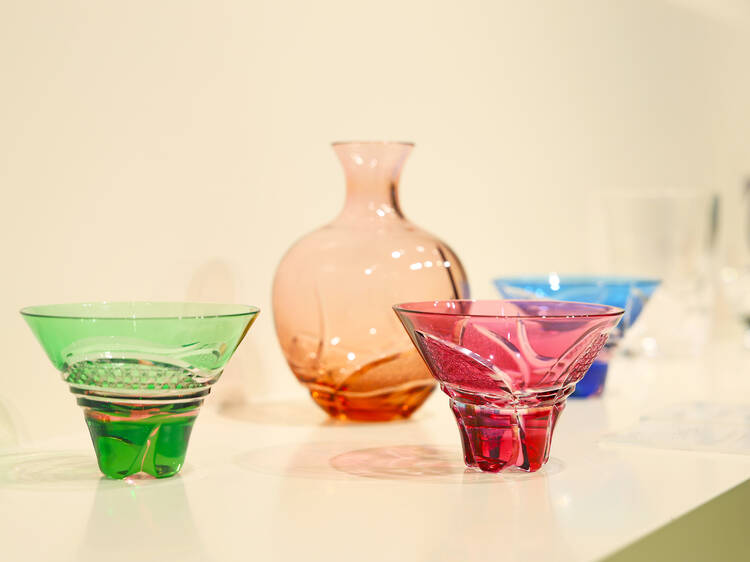 Marvel at the ingenuity and precision of Edo Kiriko cut glass art