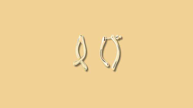 Brincos de prata reciclada