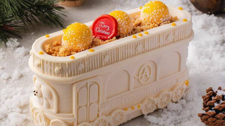 Christmas Log Cake, Alice Boulangerie Christmas Log Cake, Alice Boulangerie