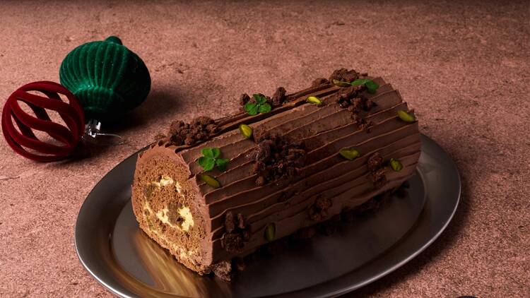 Chocolate Pistachio Yuke Log, Nesuto Chocolate Pistachio Yuke Log, Nesuto