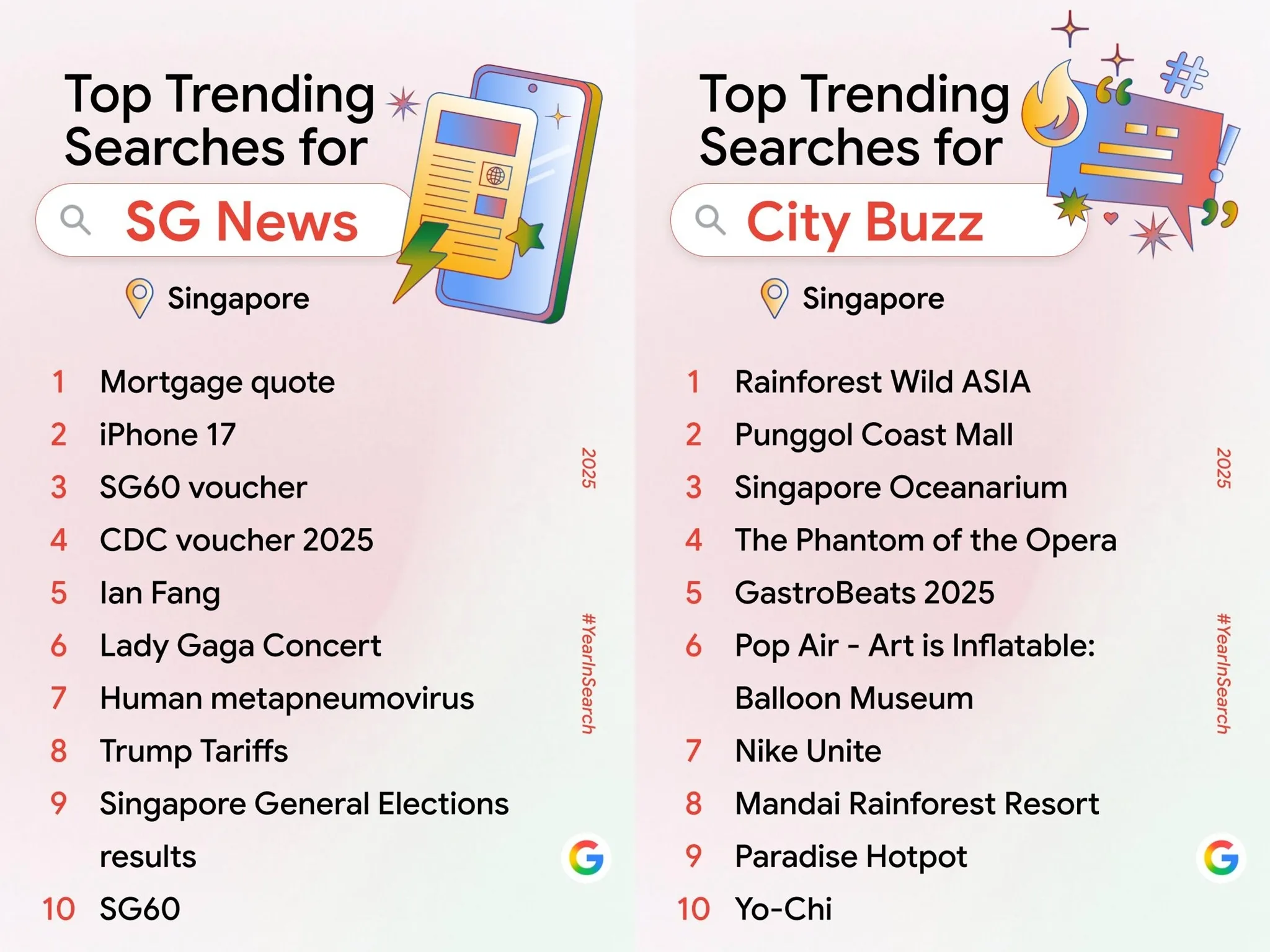 Google Year In Search 2025 Singapore - top-trending local news