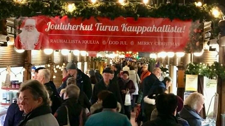 Tunnelmoi joulua kauppahallissa Tunnelmoi joulua kauppahallissa
