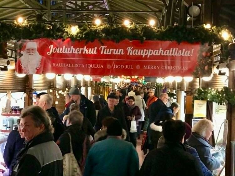 Tunnelmoi joulua kauppahallissa Tunnelmoi joulua kauppahallissa
