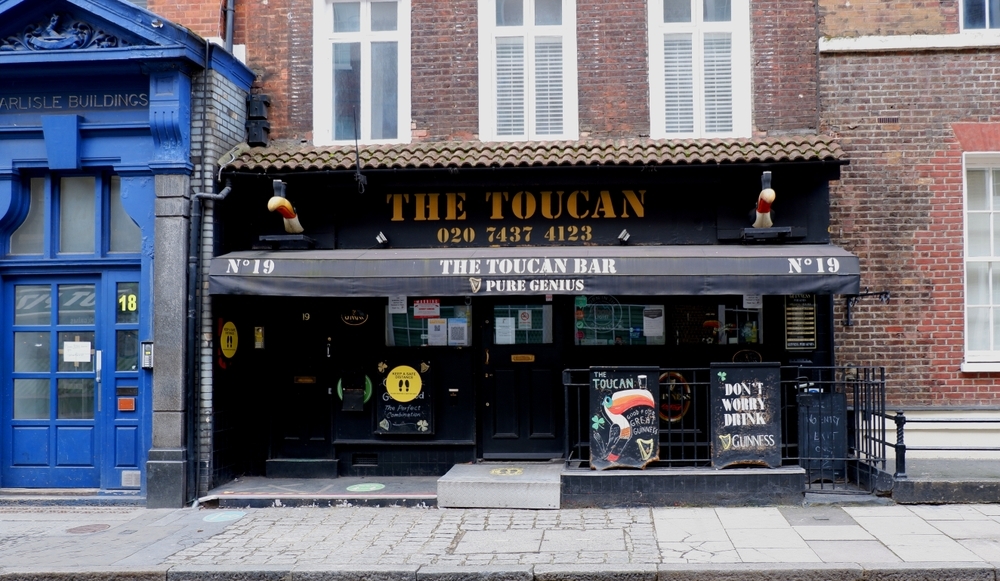 The Toucan pub in Soho, London