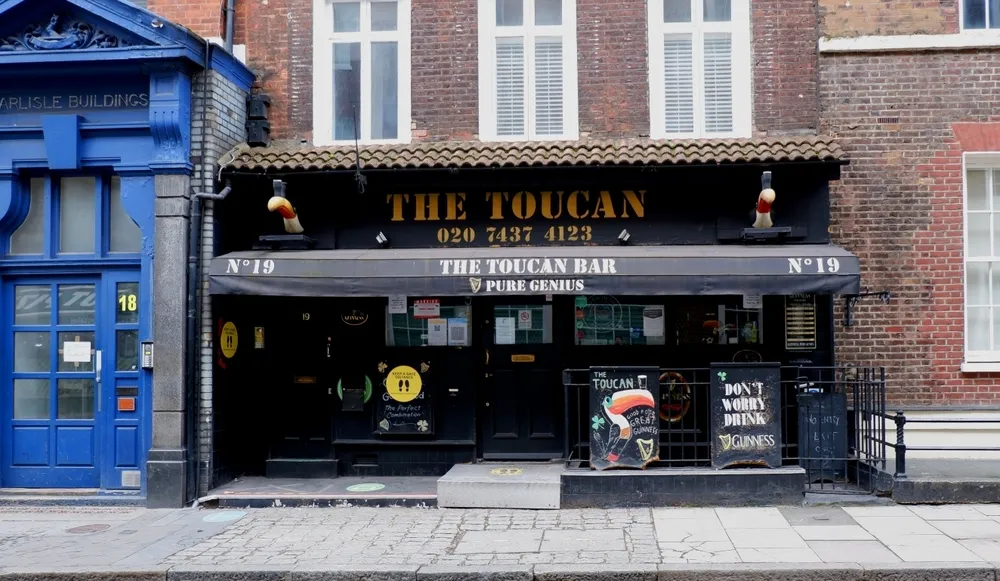 The Toucan pub in Soho, London