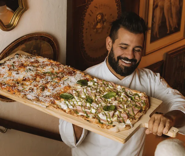 Circolo Popolare Barcelona, Danielle Tasso y una pizza al metro 