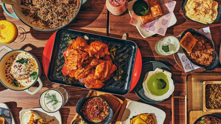 Adda A spread of dishes at Adda