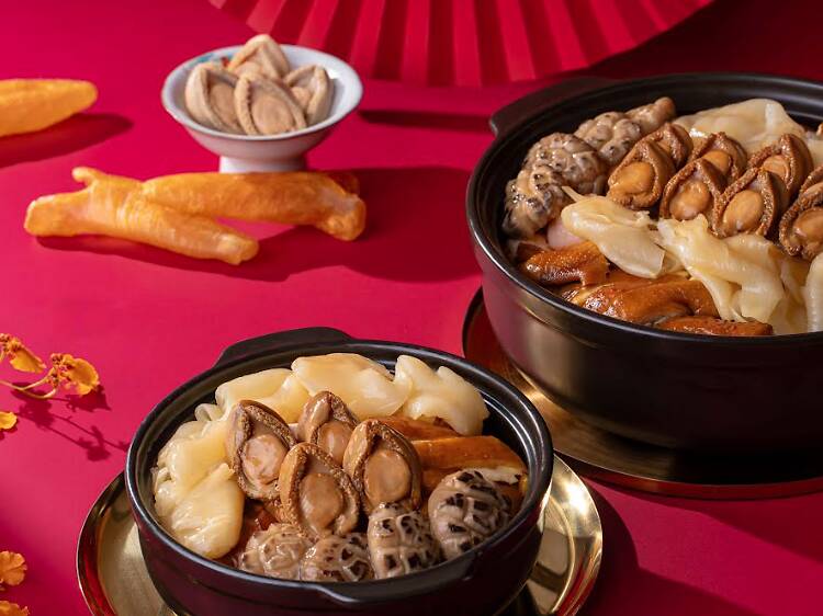 盆菜推介2026｜明閣（灣仔）足料鮑魚花膠筒