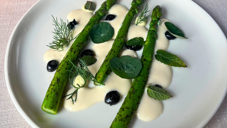 Spicers Sangoma Retreat Asparagus on plate