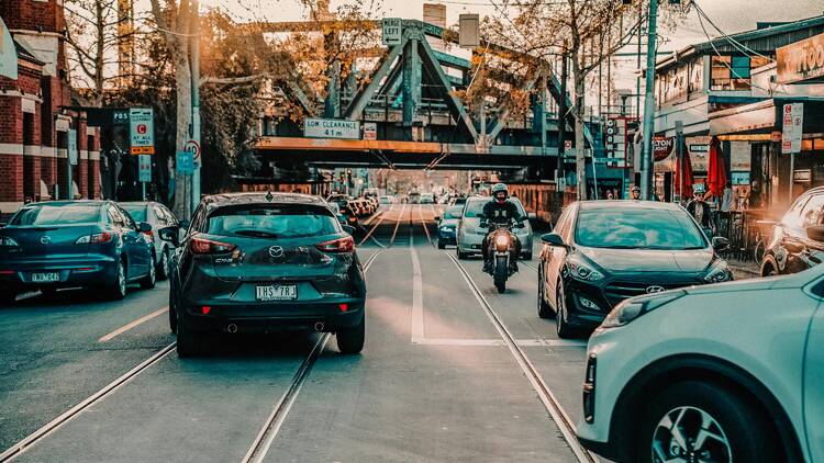 road in Melbourne road in Melbourne