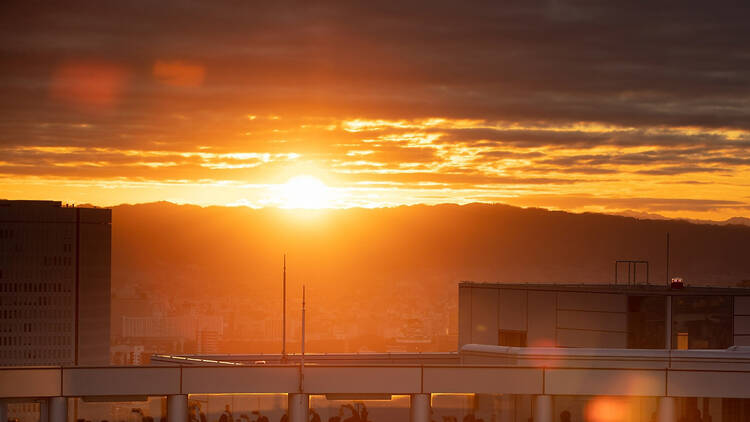 New Year's Day sunrise at Kuchu Teien Observatory New Year's Day sunrise at Kuchu Teien Observatory