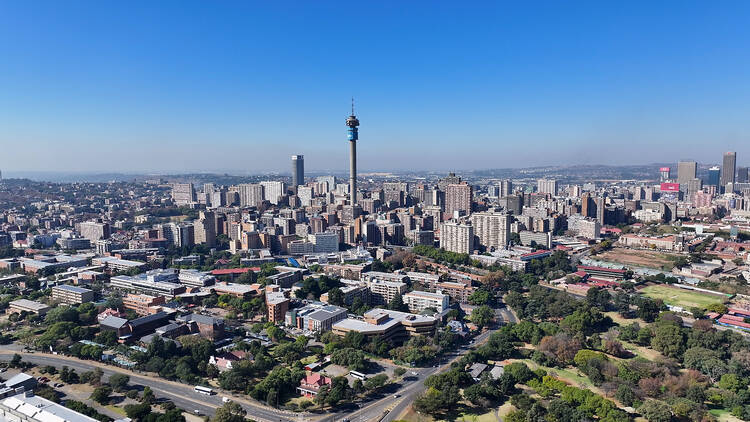 Johannesburg Skyline At Johannesburg In Gauteng South Africa. 2160576781