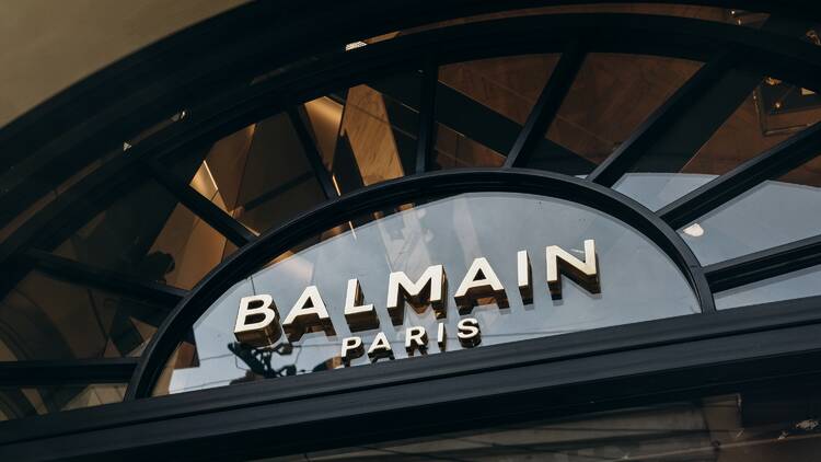 Balmain store front Balmain store front