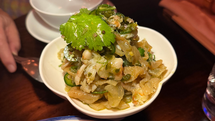 Grandfathers The jellyfish dish at Grandfathers