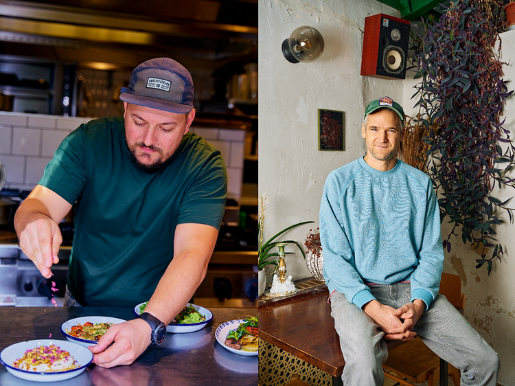 A konyhában: Labancz Dávid és Manek Gábor, a Pingrumba séfje és társtulajdonosa