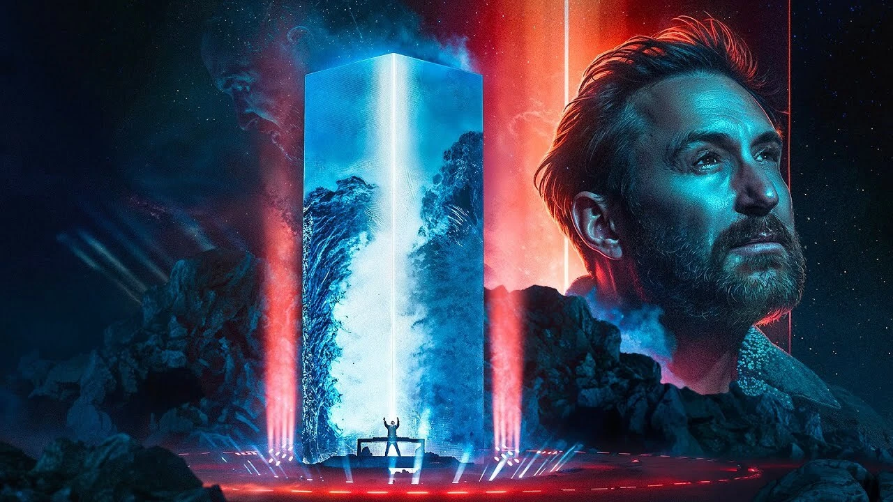 Cartel promocional del show 'The Monolith' de David Guetta