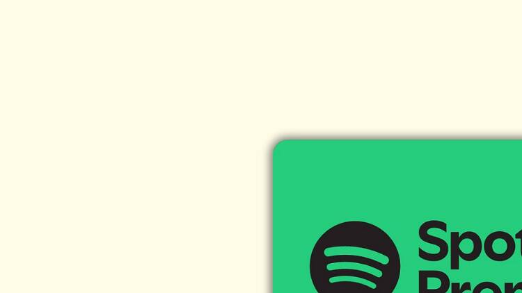 Cartão com um mês de Spotify premium Cartão com um mês de Spotify premium