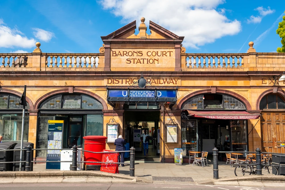 Barons Court, Underground station in west London