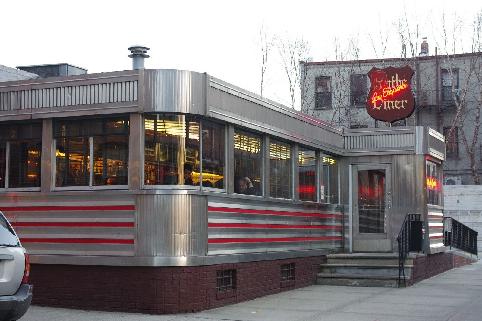 The Williamsburg diner that was lifted out of the neighborhood was moved into a Brooklyn Navy Yard movie studio