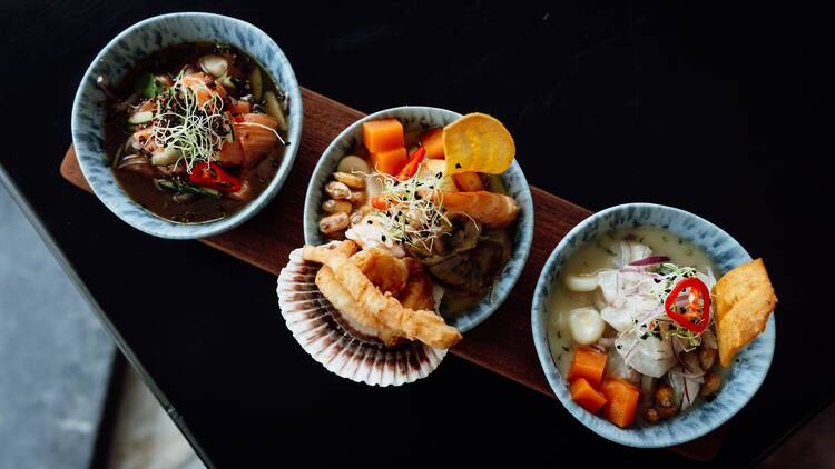 Trilogia de ceviche Trilogia de ceviche