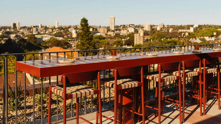 Rooftop views of Paddington and the city at Monica Rooftop views of Paddington and the city at Monica