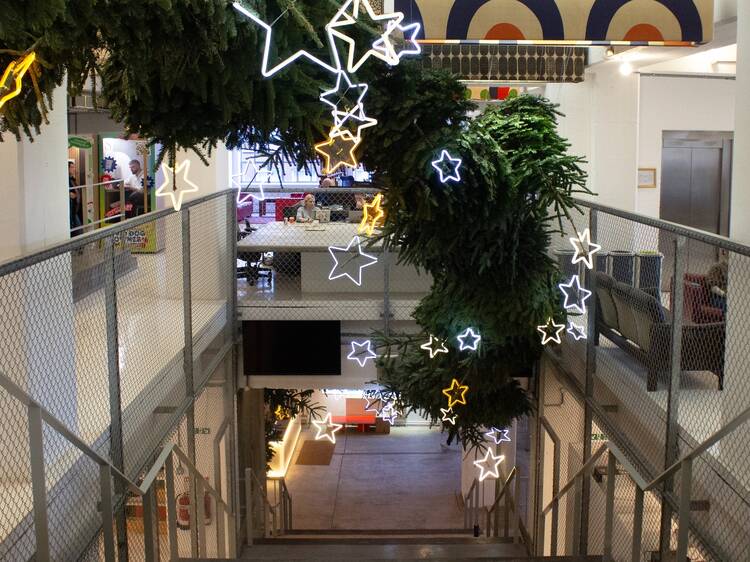 The tallest Christmas tree in London has been unveiled