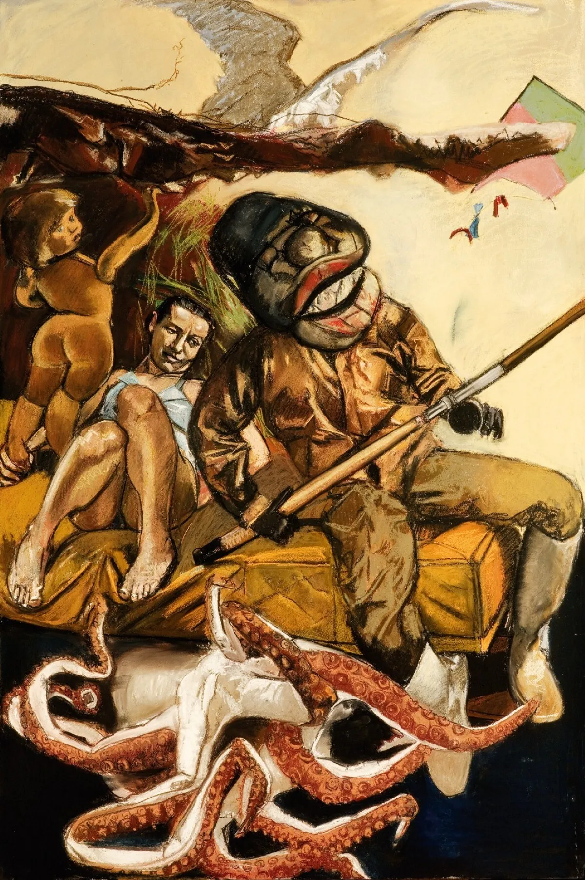 Paula Rego. O Pescador, 2005 (Painel direito do tr&iacute;ptico &ldquo;O Pescador&rdquo;) 
