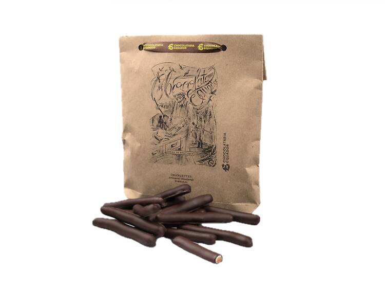 Orangettes com Chocolate Negro da Chocolataria Equador