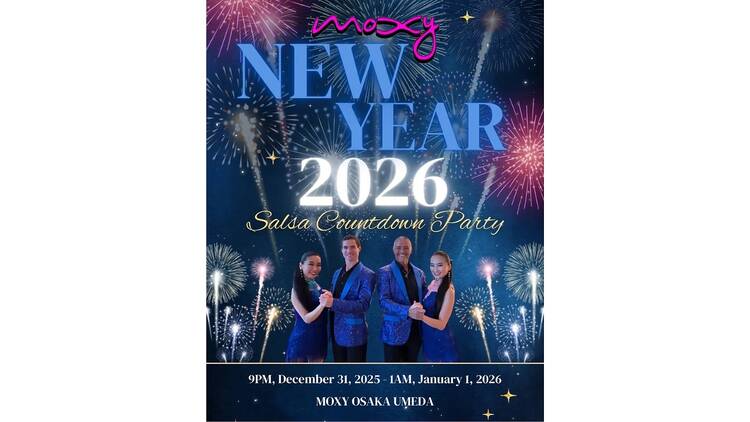 2026 New Year countdown party at Moxy Osaka Umeda