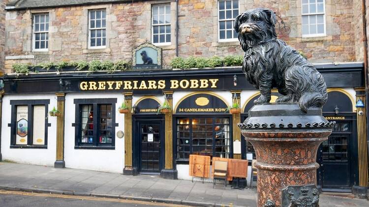 Greyfriars Bobby pub in Edinburgh, Scotland