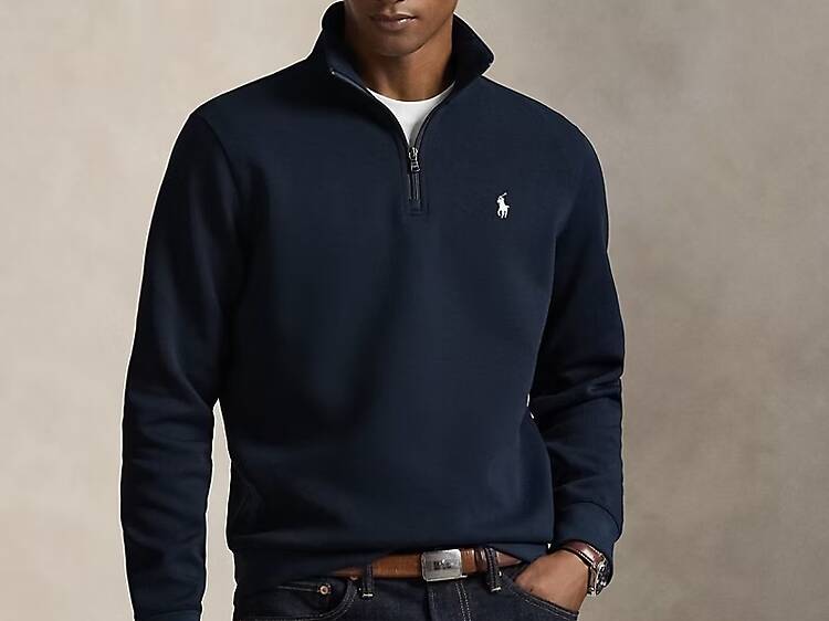 Pour ceux qui suivent de près les tendances : un quarter-zip Polo Ralph Lauren
