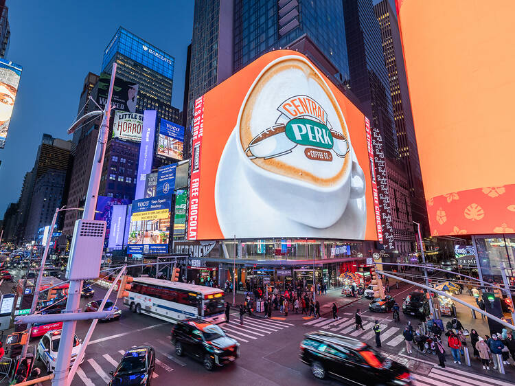 See inside the newly opened 'Friends'-inspired Central Perk Coffeehouse now open in Times Square See inside the newly opened 'Friends'-inspired Central Perk Coffeehouse now open in Times Square