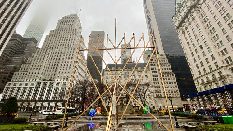 Menorah by Central Park Menorah by Central Park