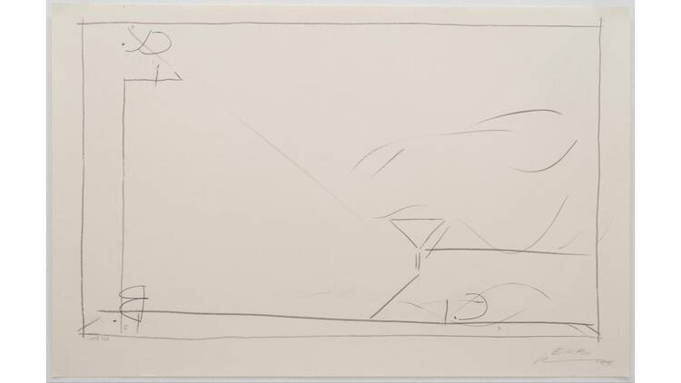 ロバート・ウィルソン展「《浜辺のアインシュタイン》のための11のドローイングと、ルシンダ・チャイルズのビデオポートレイト」