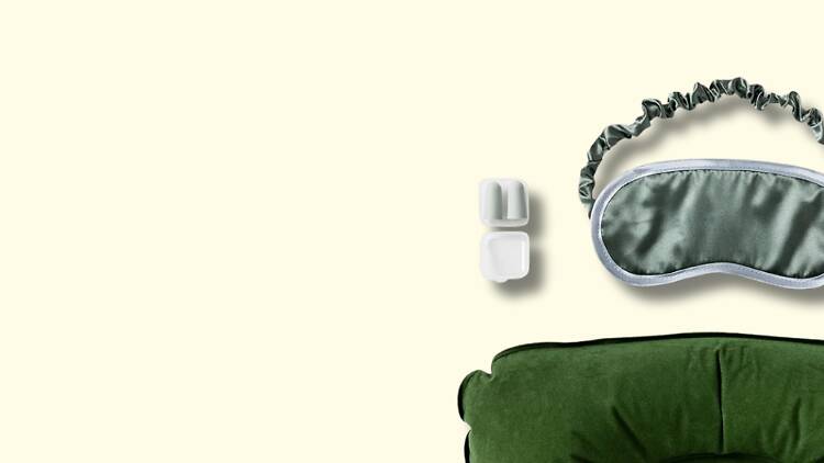 Conjunto de almofada, venda e tampões, Flying Tiger