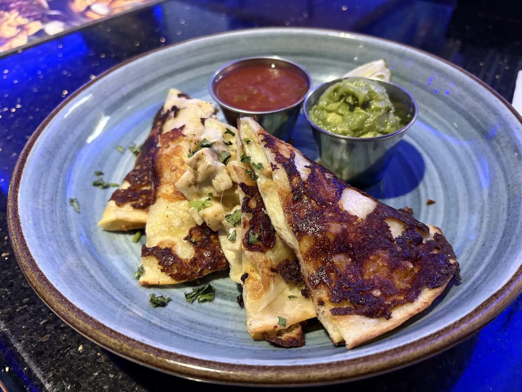 Grilled Chicken Quesadilla at Dave & Buster's