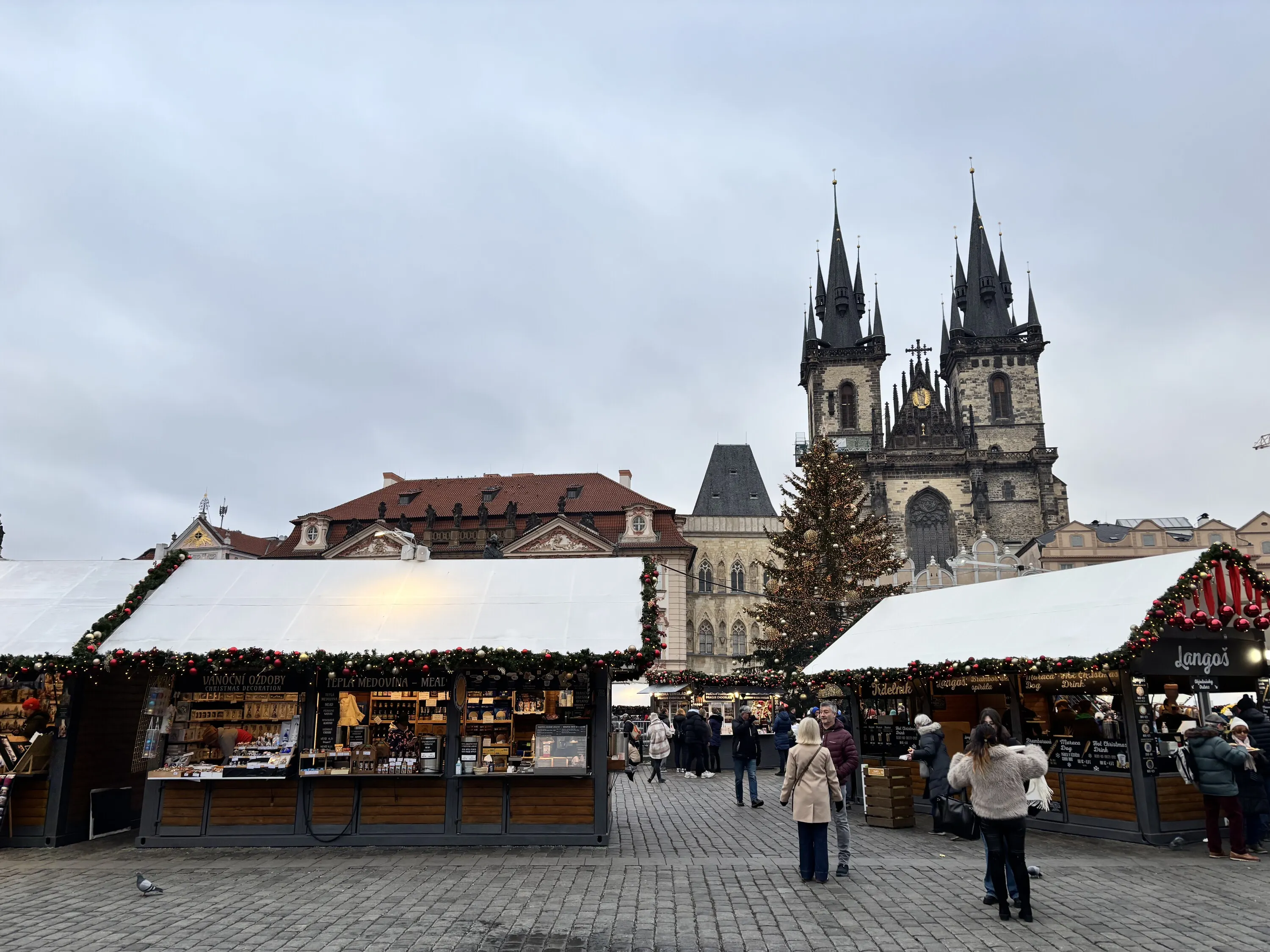 Prague Christmas market in the main square