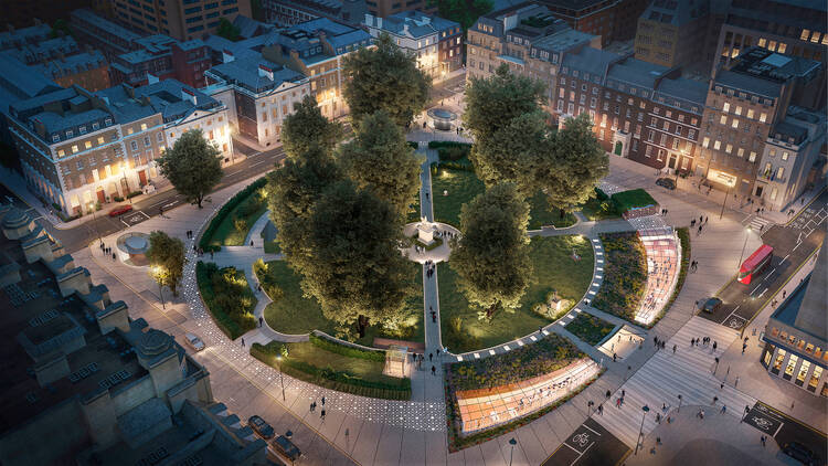 Image of the redeveloped Cavendish Square Garden