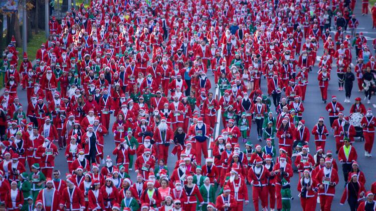Carrera de Papá Noel Carrera de Papá Noel. El Corte Inglés