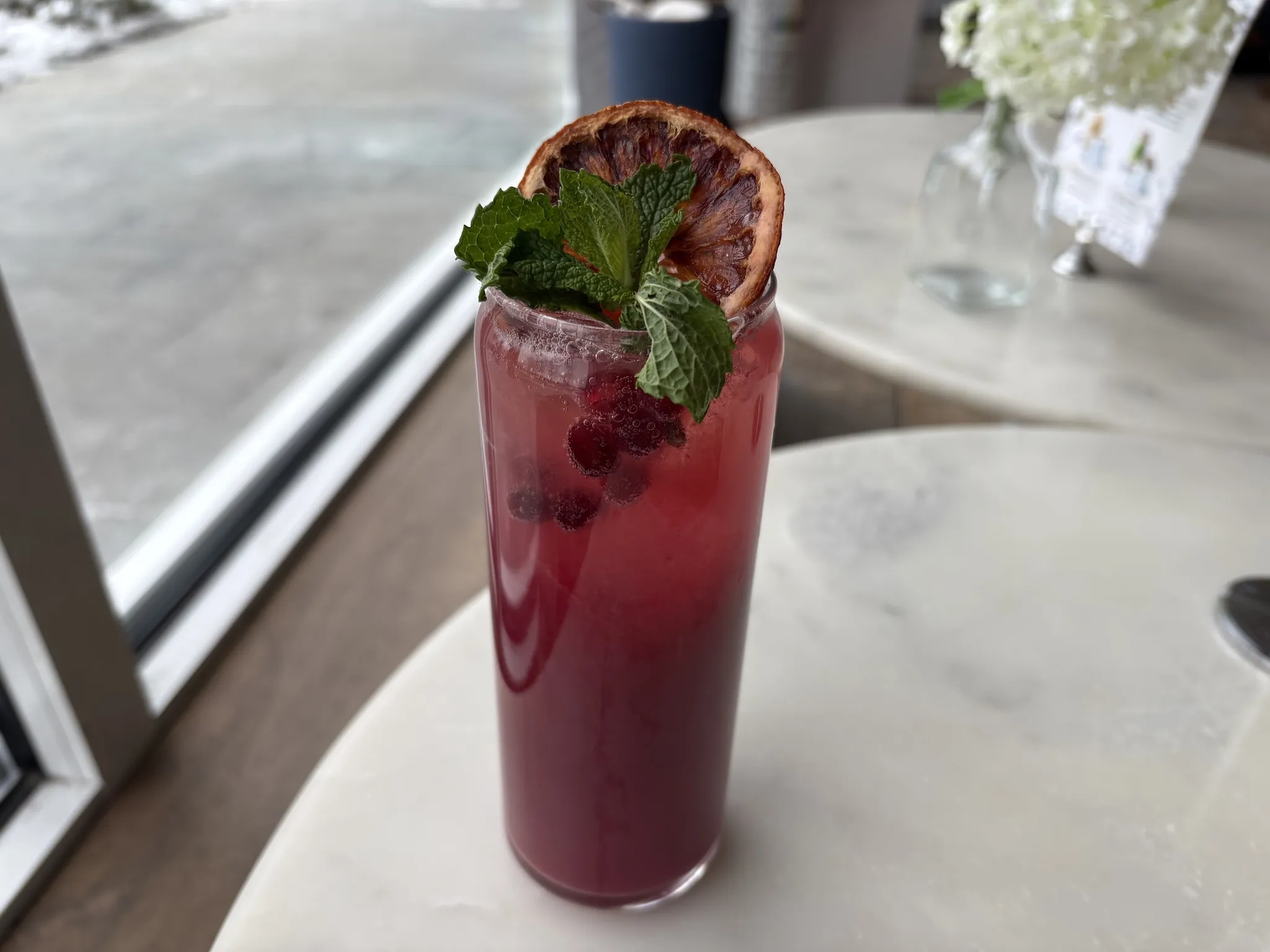 Pomegranate Punch at Maman