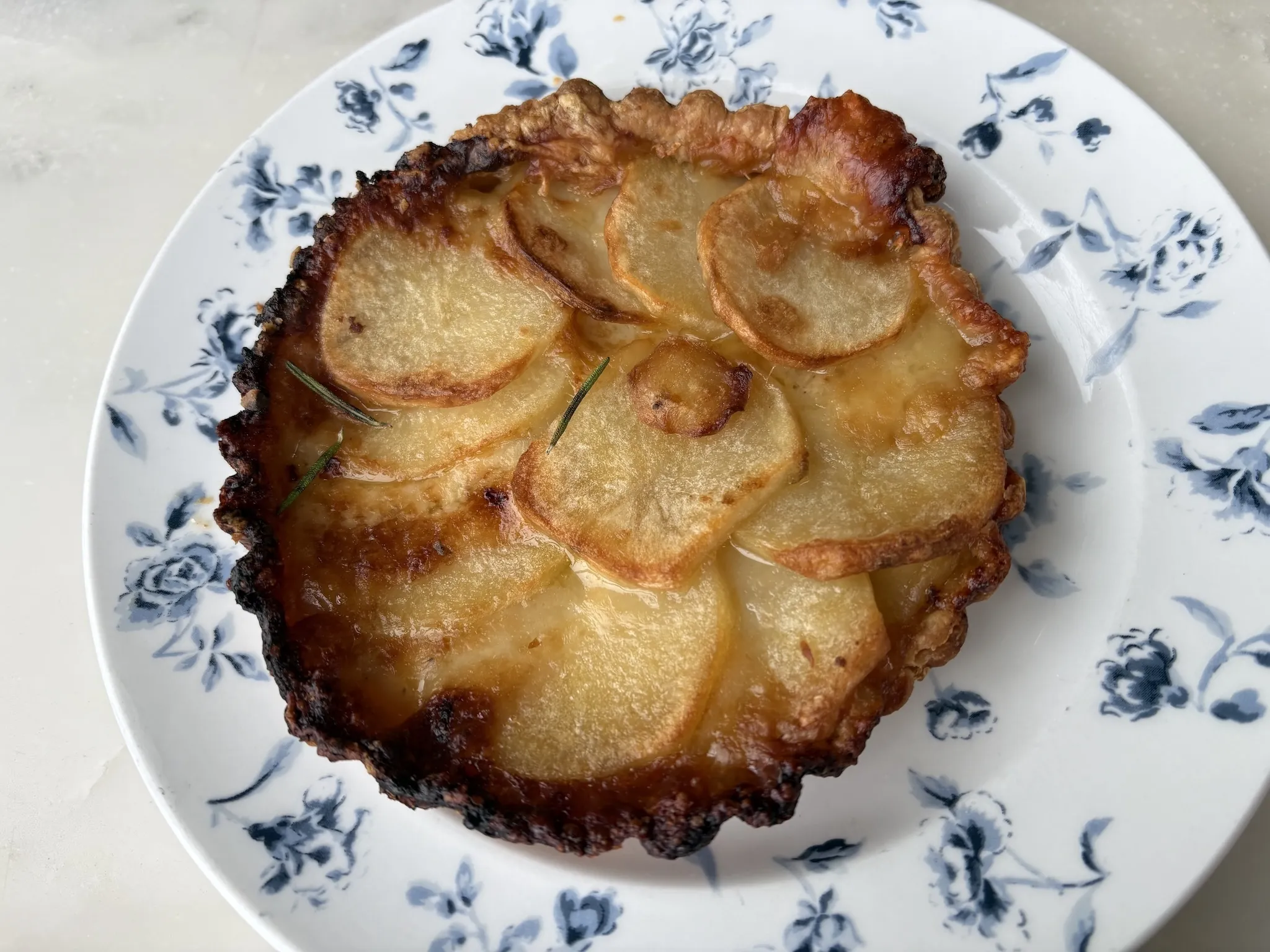 Golden Potato Gratin Tart at Maman