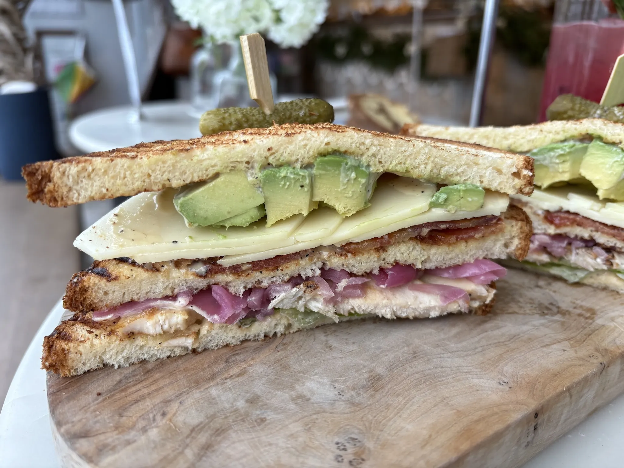 Chicken Club Sandwich at Maman