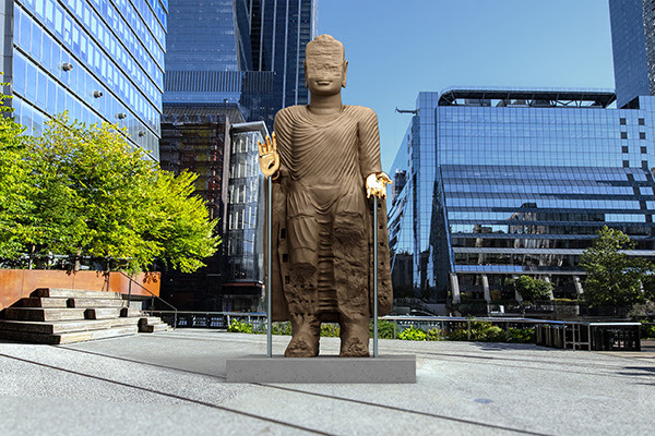 A giant sandstone Buddha is coming to the High Line