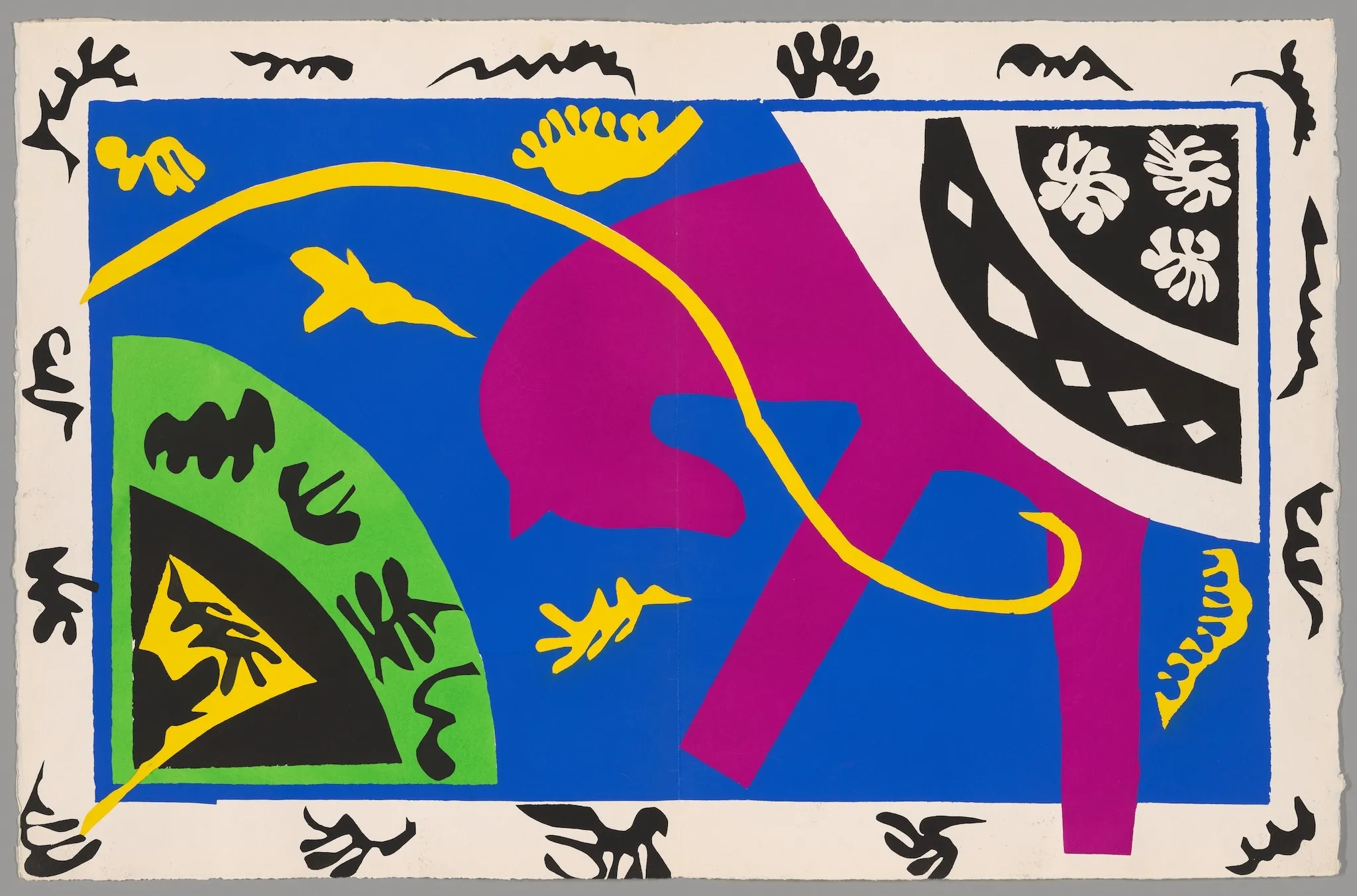 A cut paper work by Henri Matisse.