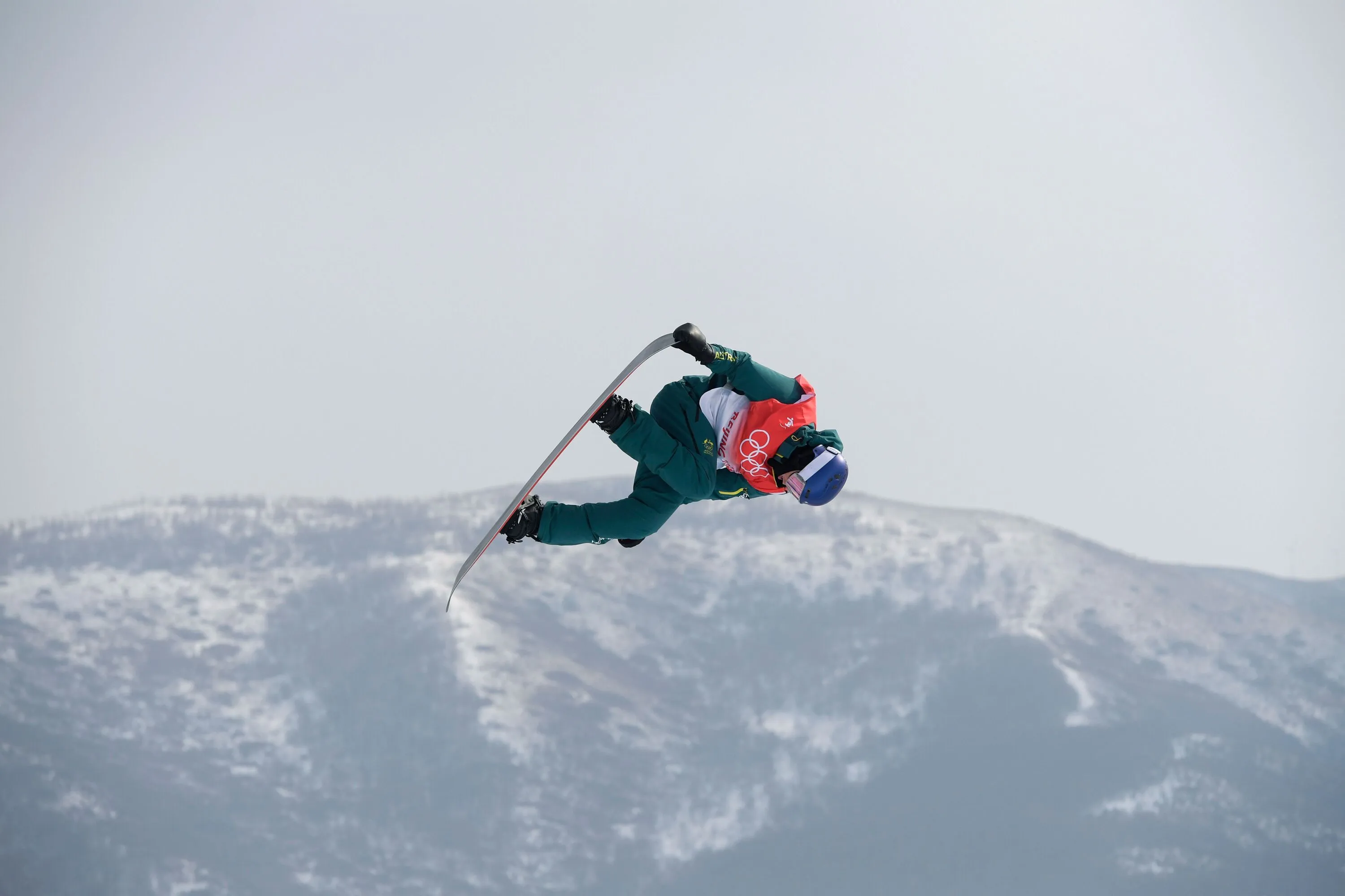 Scotty James in snowboard, half-pipe at Beijing 2022 Winter Olympics