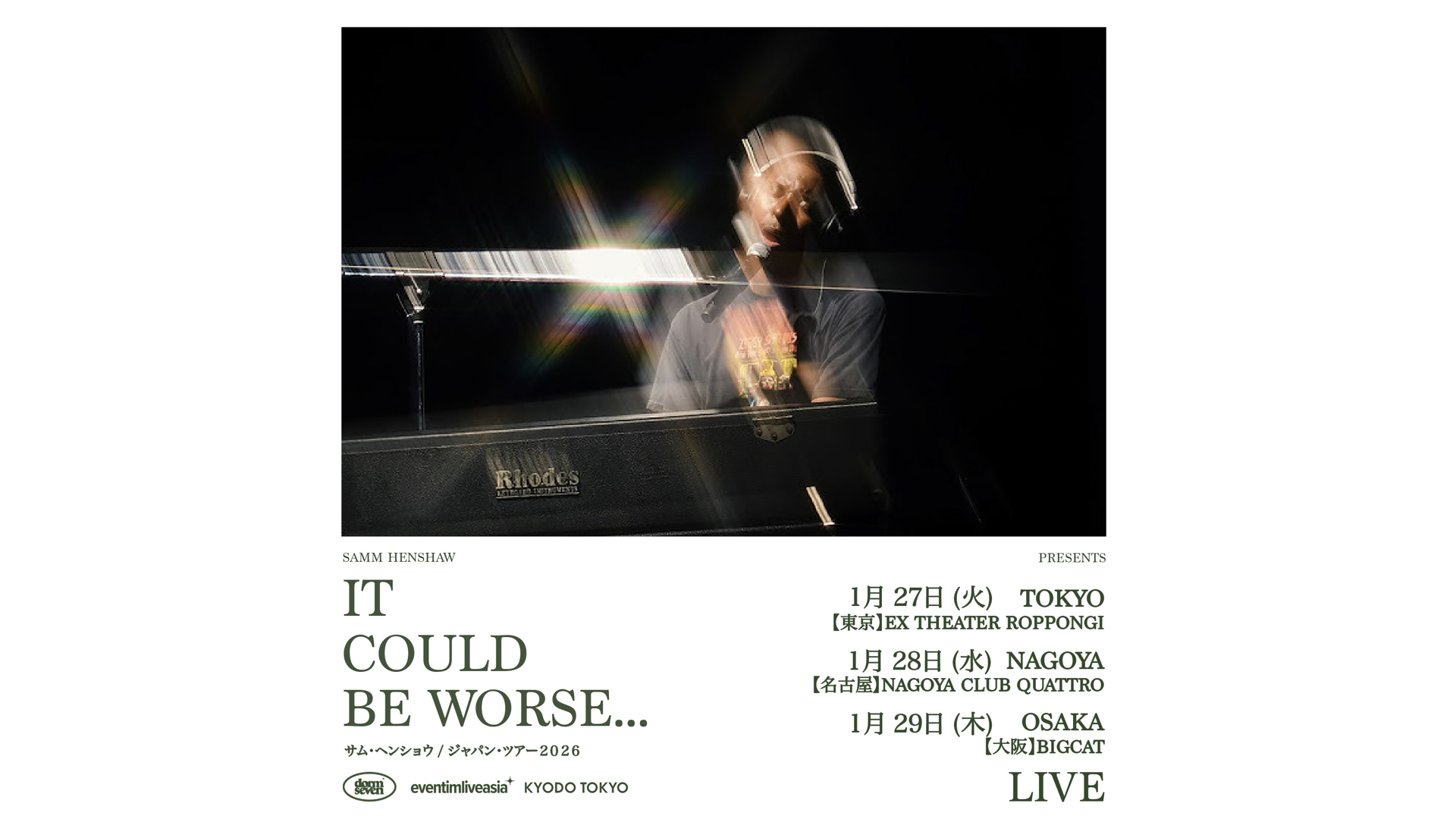 SAMM HENSHAW PRESENTS: “IT COULD BE WORSE”