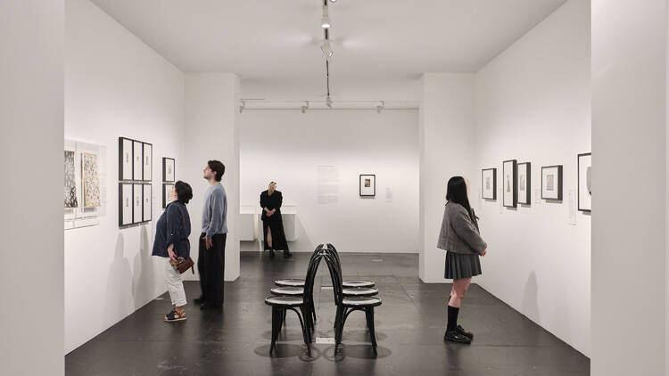 Women Photographers 1900–1975 People at the NGV's 'Women Photographers 1900–1975' exhibition.