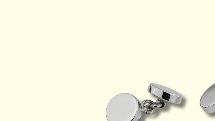 Botões de punho em prata personalizáveis, Leitão & Irmão Botões de punho em prata personalizáveis, Leitão & Irmão