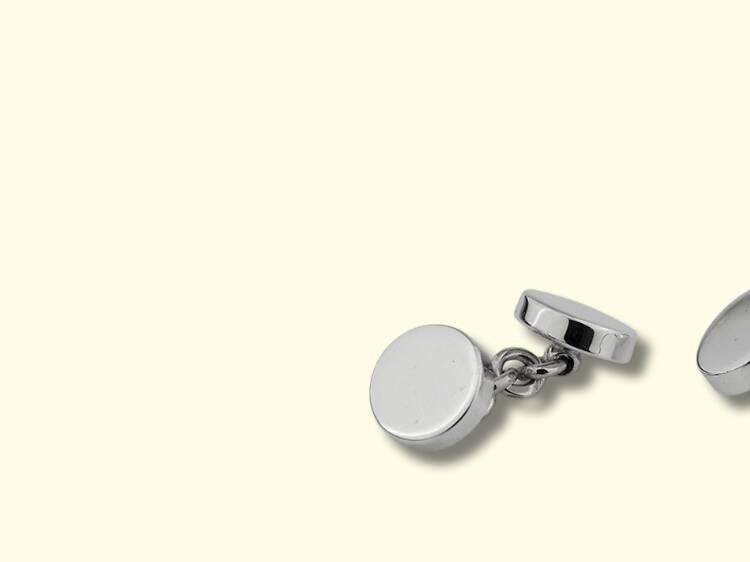Botões de punho em prata personalizáveis, Leitão & Irmão Botões de punho em prata personalizáveis, Leitão & Irmão