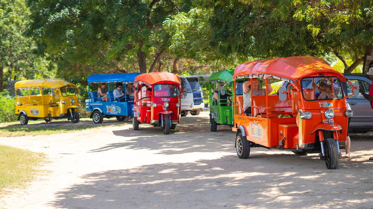 Take an island tour on a tuk-tuk